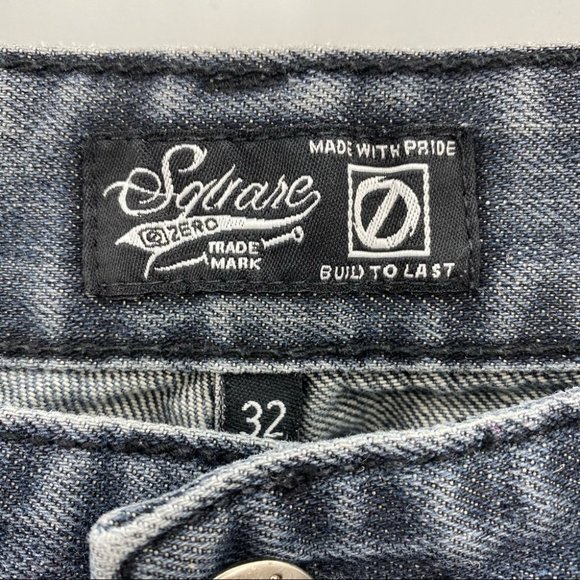 Square Zero- Men’s Moto Dip Dye Distressed Jeans - Picture 8 of 9